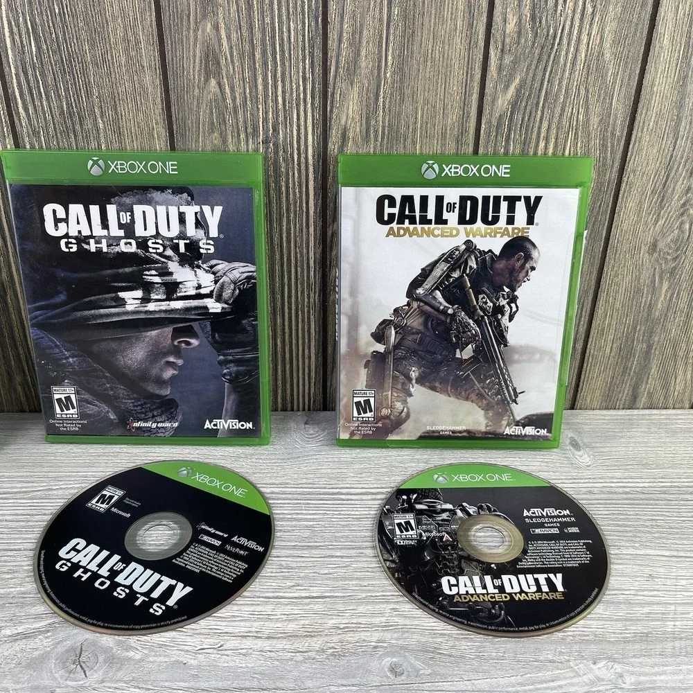Xbox One Call Of Duty Games Lot Of 4 Modern Warfare-advanced Warfare- Ghosts